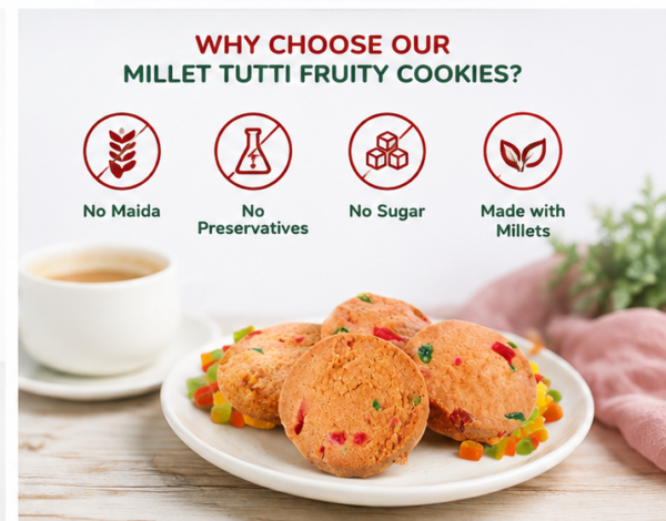 Millet Tutti Fruity Cookies