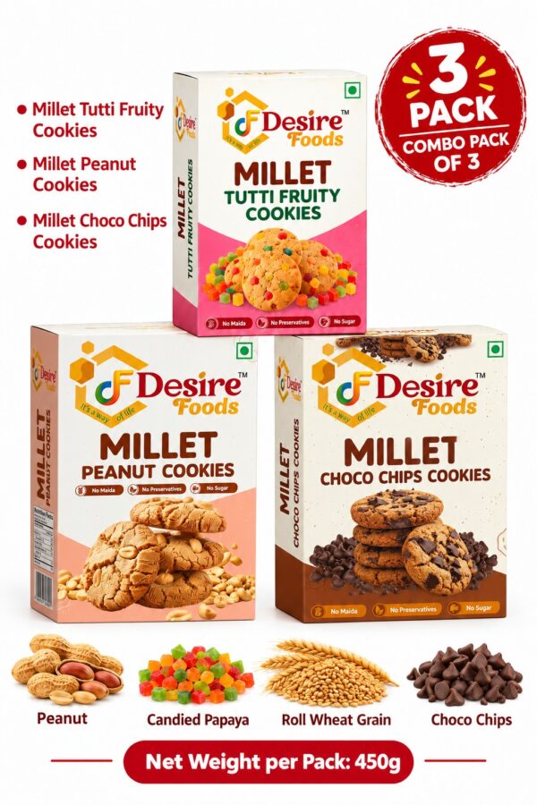 Millet Cookies Combo Pack of 3