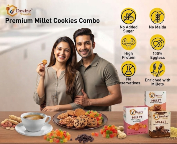 Millet Cookies Combo Pack of 3